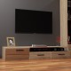 TO-SOLOTV2S1DP Έπιπλο TV Solo 180x52x34cm δεξί Sonoma-Wenge MDF Καμπυλωτό τελείωμα στις πόρτες