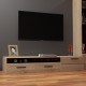 TO-SOLOTV2S1DL Επιπλο TV Solo 180x52x34 αριστερό Sonoma-Wenge MDF Καμπυλωτό τελείωμα στις πόρτες