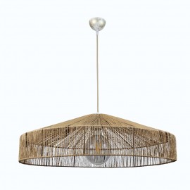 4029-Α InLight Κρεμαστό φωτιστικό καφέ από σχοινί (4029-Α)