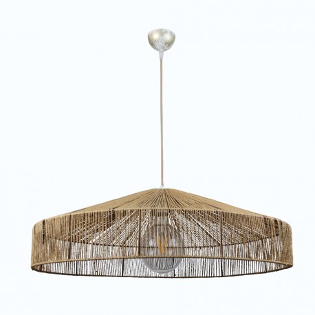 4029-Α InLight Κρεμαστό φωτιστικό καφέ από σχοινί (4029-Α)