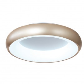 42021-A-Golden InLight Πλαφονιέρα οροφής από χρυσαφί και λευκό ακρυλικό (42021-A-Golden)