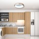 42021-A-Golden InLight Πλαφονιέρα οροφής από χρυσαφί και λευκό ακρυλικό (42021-A-Golden)