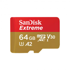 531685 SanDisk Extreme microSDXC 64GB + SD Adapter + 1 year RescuePRO Deluxe