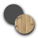 176-000036 Μπουφές Augusta pakoworld oak-ανθρακί 160x40x78.5εκ