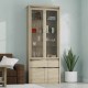 TO-NORT2D2W1S Βιτρίνα Norton Δίφυλλη 88x40x210εκ Σονόμα Δύο πόρτες