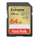 531677 SanDisk Extreme 64GB SDXC UHS-I + 1 year RescuePRO Deluxe