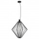 77-8229 SE21-BL-42 MED BLACK METAL GRID PENDANT E4