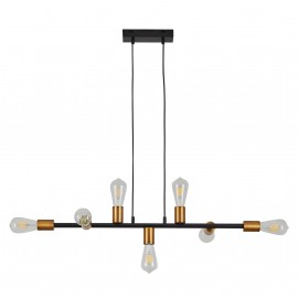 77-8240 SE21-AB-85 CODY ANTIQUE BNRASS & BLACK METAL PENDANT Δ3