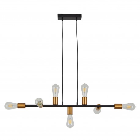 77-8240 SE21-AB-85 CODY ANTIQUE BNRASS & BLACK METAL PENDANT Δ3