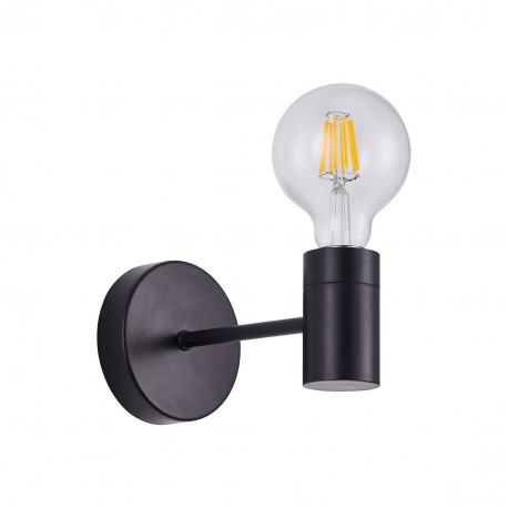 77-8253 SE21-BL-16 ADEPT BLACK WALL LAMP
