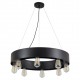 77-8255 SE21-BL-65 TALE BLACK METAL PENDANT B2