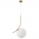 77-8271 SE21-GM-30 SCEPTRE GOLD MATT OPAL GLASS PENDANT