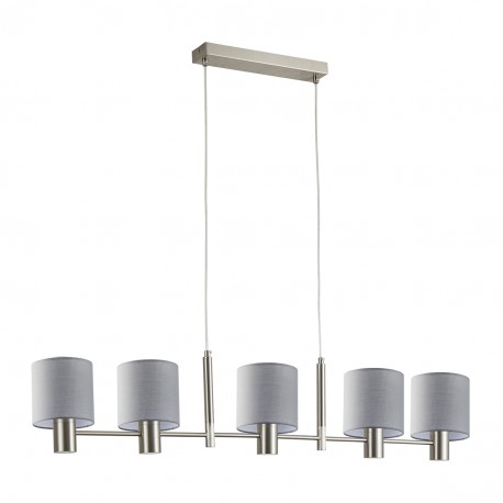 77-8291 SE21-NM-120-SH1 ADEPT NICKEL MATT PENDANT GREY SHADE+