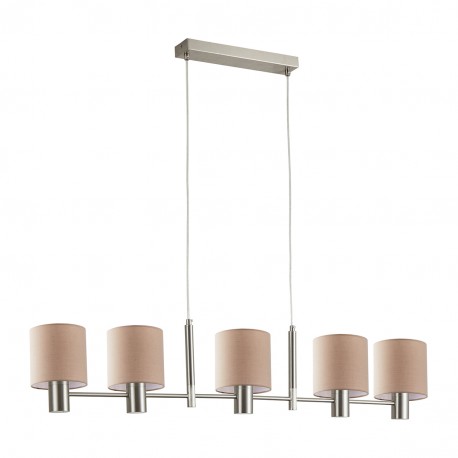 77-8292 SE21-NM-120-SH3 ADEPT NICKEL MATT PENDANT BROWN SHADE+
