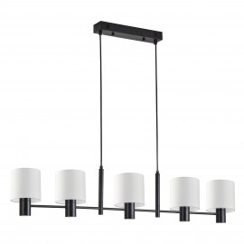 77-8293 SE21-BL-120-SH1 ADEPT BLACK PENDANT WHITE SHADE+