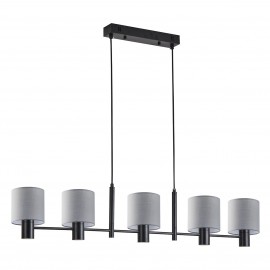 77-8294 SE21-BL-120-SH2 ADEPT BLACK PENDANT GREY SHADE+