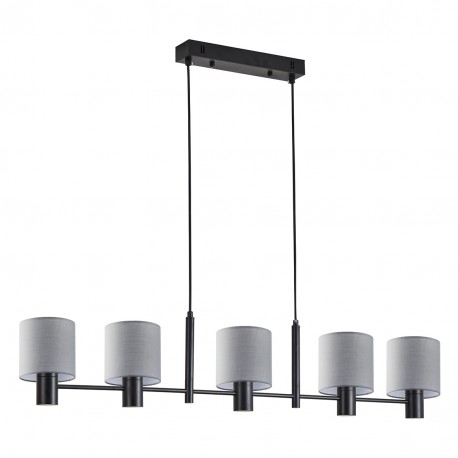 77-8294 SE21-BL-120-SH2 ADEPT BLACK PENDANT GREY SHADE+