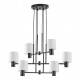 77-8295 SE21-BL-100-SH1 ADEPT BLACK PENDANT WHITE SHADE+