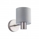 77-8300 SE21-NM-16-SH2 ADEPT NICKEL MATT WALL LAMP GREY SHADE+