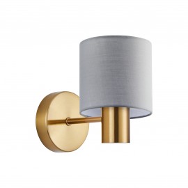 77-8305 SE21-GM-16-SH2 GOLD MATT WALL LAMP GREY SHADE+