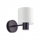 77-8312 SE21-BL-16-SH1 BLACK WALL LAMP WHITE SHADE+