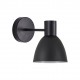 77-8317 SE21-BL-16-MS2 ADEPT BLACK WALL LAMP BLACK METAL SHADE+