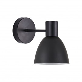 77-8317 SE21-BL-16-MS2 ADEPT BLACK WALL LAMP BLACK METAL SHADE+