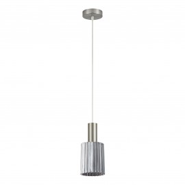 77-8392 SE21-NM-4-GL1 ADEPT TUBE Nickel Matt Pendant Smoked Glass