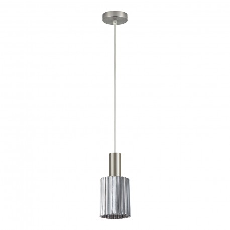 77-8392 SE21-NM-4-GL1 ADEPT TUBE Nickel Matt Pendant Smoked Glass