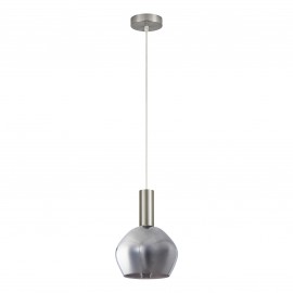 77-8399 SE21-NM-4-GL2 ADEPT TUBE Nickel Matt Pendant Smoked Glass