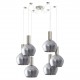 77-8400 SE21-NM-4-GL2-NM6 ADEPT TUBE Nickel Matt Pendant Smoked Glass