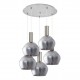 77-8404 SE21-NM-4-GL2-5NM ADEPT TUBE Nickel Matt Pendant Smoked Glass