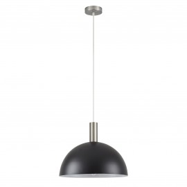 77-8406 SE21-NM-4-MS40 ADEPT TUBE Nickel Matt Pendant Black Metal Shade