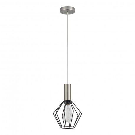 77-8435 SE21-NM-4-GR1 ADEPT TUBE Nickel Matt Pendant Black Metal Grid