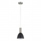 77-8456 SE21-NM-4-MS2 ADEPT TUBE Nickel Matt Pendant Black Metal Shade