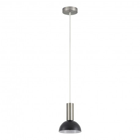 77-8463 SE21-NM-4-MS3 ADEPT TUBE Nickel Matt Pendant Black Metal Shade