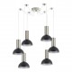 77-8464 SE21-NM-4-NM6-MS3 ADEPT TUBE Nickel Matt Pendant Black Metal Shade