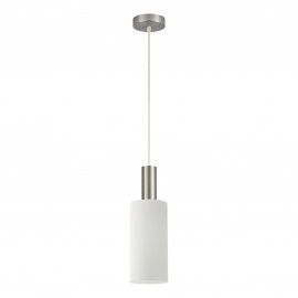 77-8470 SE21-NM-4-GL3 ADEPT TUBE Nickel Matt Pendant White Glass
