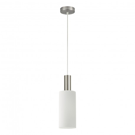 77-8470 SE21-NM-4-GL3 ADEPT TUBE Nickel Matt Pendant White Glass