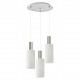 77-8474 SE21-NM-4-3NM-GL3 ADEPT TUBE Nickel Matt Pendant White Glass