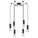 77-8477 SE21-BL-4-BL6 ADEPT TUBE Black Pendant