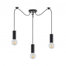 77-8478 SE21-BL-4-BL3 ADEPT TUBE Black Pendant
