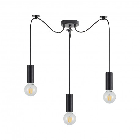 77-8478 SE21-BL-4-BL3 ADEPT TUBE Black Pendant