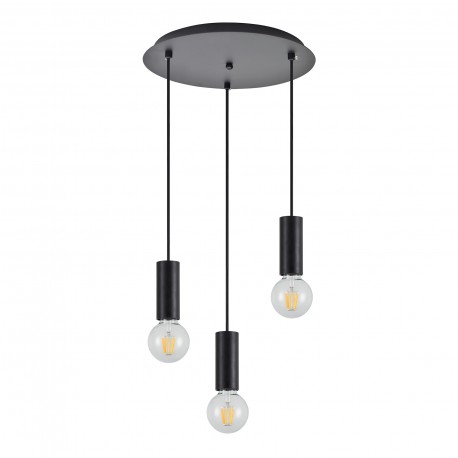 77-8480 SE21-BL-4-3BL ADEPT TUBE Black Pendant