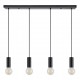 77-8482 SE21-BL-4-4BL ADEPT TUBE Black Pendant