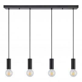 77-8482 SE21-BL-4-4BL ADEPT TUBE Black Pendant
