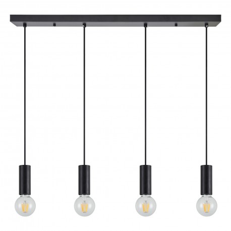 77-8482 SE21-BL-4-4BL ADEPT TUBE Black Pendant