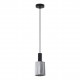 77-8483 SE21-BL-4-GL1 ADEPT TUBE Black Pendant Smoked Glass