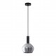 77-8490 SE21-BL-4-GL2 ADEPT TUBE Black Pendant Smoked Glass