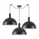 77-8499 SE21-BL-4-BL3-MS40 ADEPT TUBE Black Metal Shade Pendant